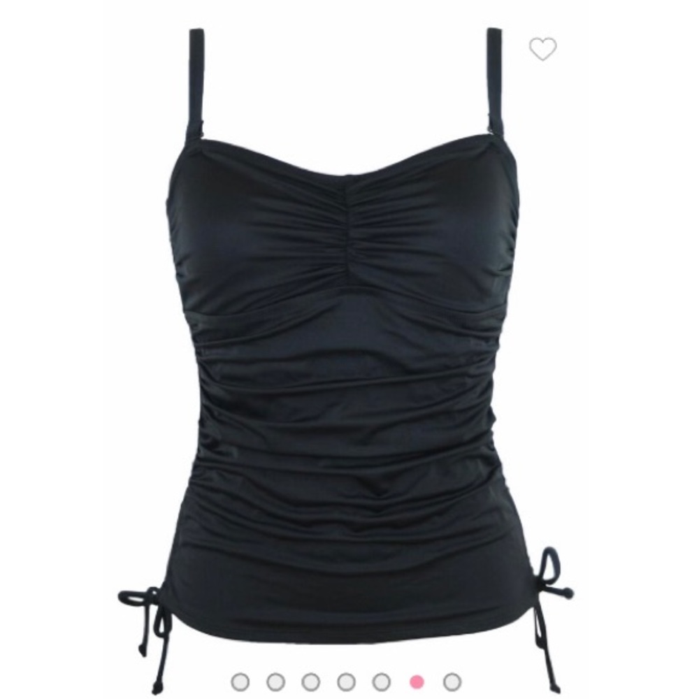 NWT Pour Moi DD+ Bandini Tankini Swim Top - Black